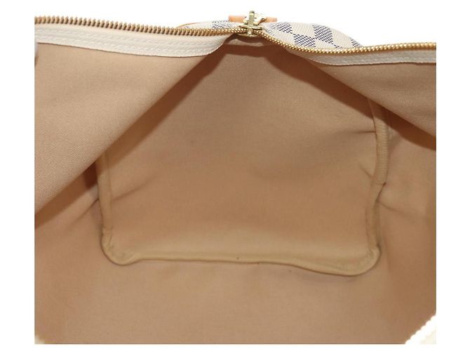 LOUIS VUITTON Borsa Boston Keepall 50 Damier Azur N41430 Auth LV 154925V - vista 23