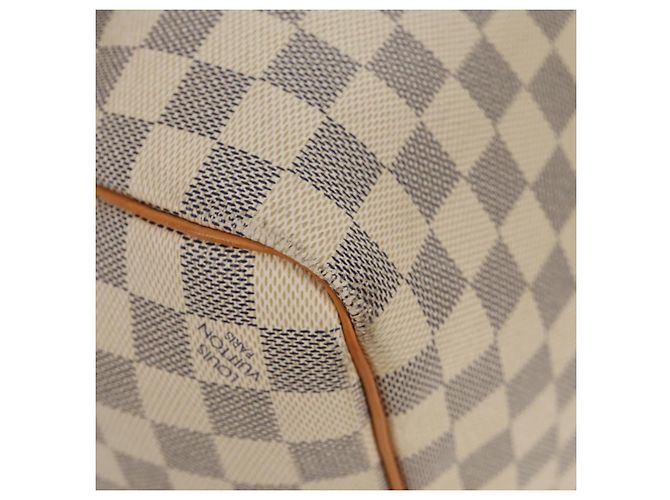 LOUIS VUITTON Borsa Boston Keepall 50 Damier Azur N41430 Auth LV 154925V - vista 8
