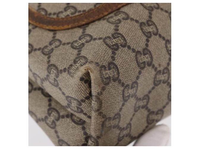 GUCCI GUCCI Plus Borsa Tote Sherry Line in PVC Beige Oro Auth 151618 D'oro - vista 10