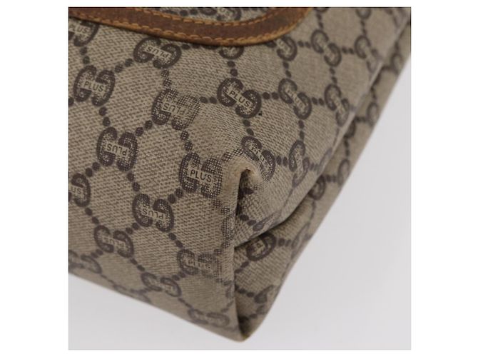 GUCCI GUCCI Plus Borsa Tote Sherry Line in PVC Beige Oro Auth 151618 D'oro - vista 15