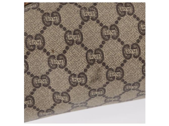GUCCI GUCCI Plus Borsa Tote Sherry Line in PVC Beige Oro Auth 151618 D'oro - vista 7