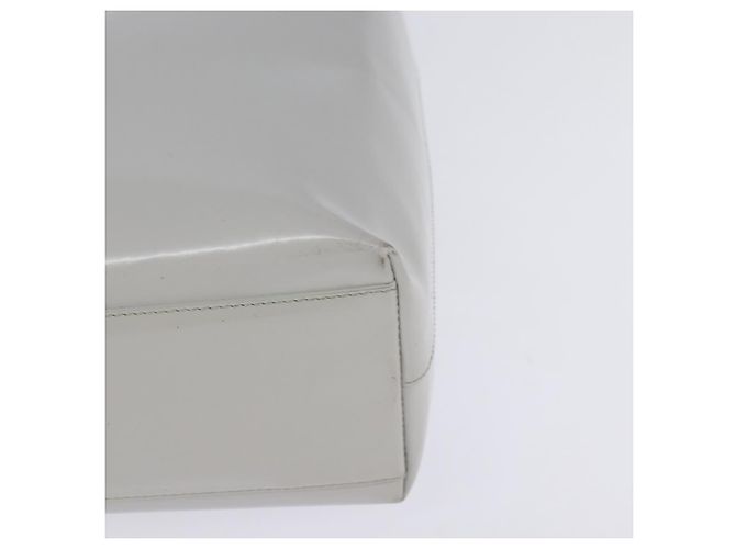 PRADA Hand Bag Enamel Gray Auth 148279 Brown - view 15