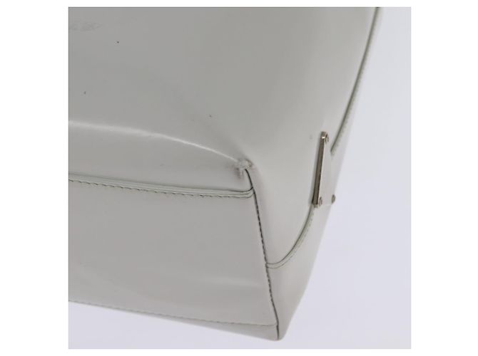 PRADA Hand Bag Enamel Gray Auth 148279 Brown - view 9