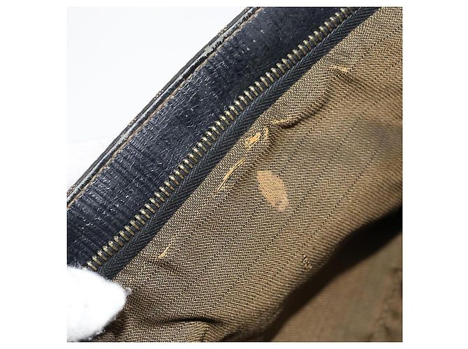 Borsa a mano in tela Zucca FENDI marrone nero oro Auth 146809 D'oro - vista 12