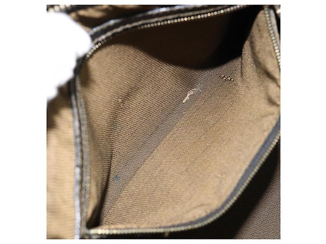Borsa a mano in tela Zucca FENDI marrone nero oro Auth 146809 D'oro - vista 21