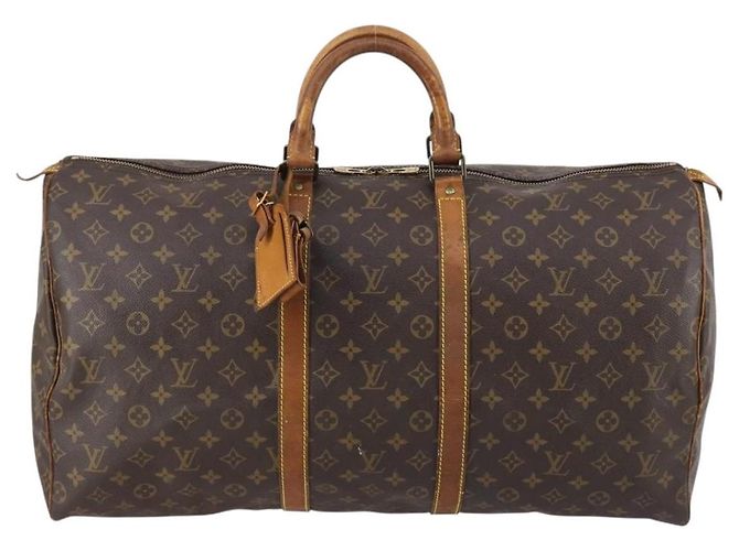 LOUIS VUITTON Borsa Boston Monogram Keepall 55 M41424 LV Auth 145680 Monogramma - vista 13