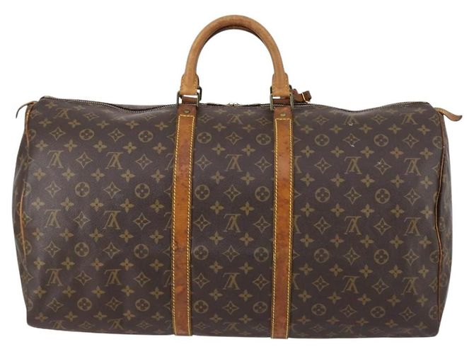 LOUIS VUITTON Borsa Boston Monogram Keepall 55 M41424 LV Auth 145680 Monogramma - vista 2