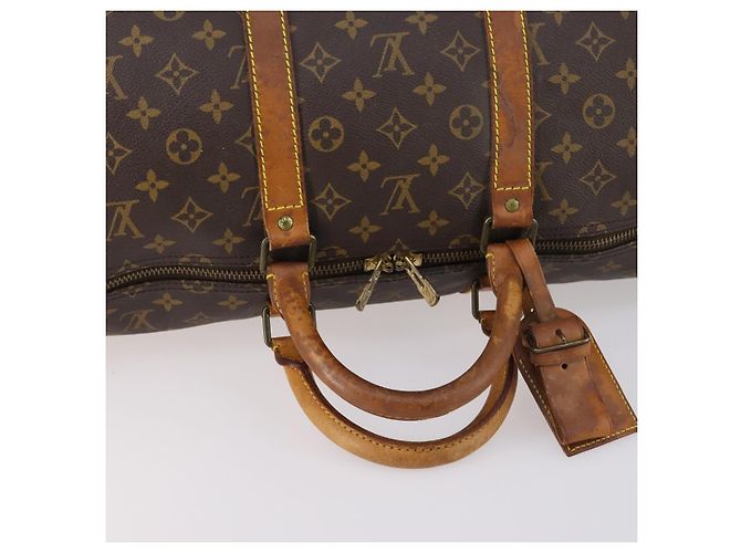 LOUIS VUITTON Borsa Boston Monogram Keepall 55 M41424 LV Auth 145680 Monogramma - vista 8