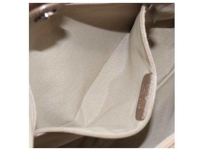 Borsa a mano Vala in pelle beige e oro Auth BA5699 di Salvatore Ferragamo D'oro - vista 20