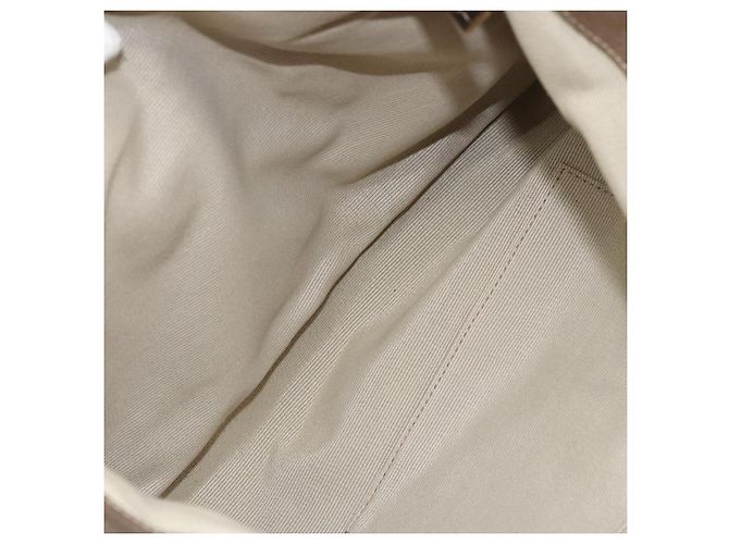 Borsa a mano Vala in pelle beige e oro Auth BA5699 di Salvatore Ferragamo D'oro - vista 22