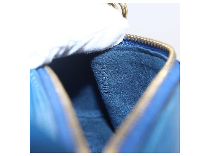 LOUIS VUITTON Pochette Soufflot Epi Blu LV Auth ep11230 - vista 12