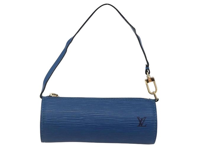 LOUIS VUITTON Pochette Soufflot Epi Blu LV Auth ep11230 - vista 13