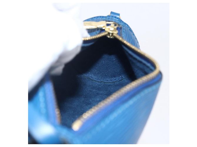LOUIS VUITTON Pochette Soufflot Epi Blu LV Auth ep11230 - vista 19