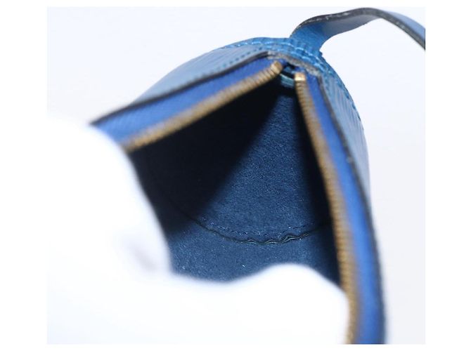 LOUIS VUITTON Pochette Soufflot Epi Blu LV Auth ep11230 - vista 20
