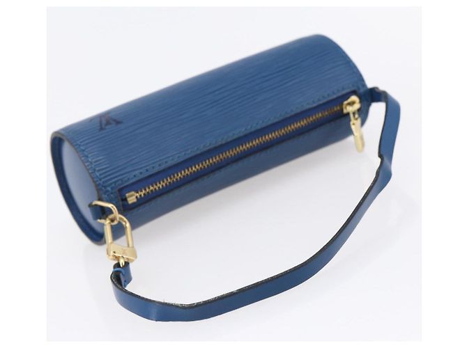 LOUIS VUITTON Pochette Soufflot Epi Blu LV Auth ep11230 - vista 7