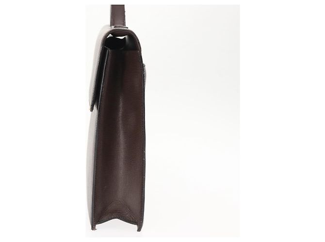 LOEWE Cartella in Pelle Marrone Scuro Auth bs29533 - vista 3