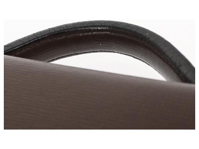 LOEWE Cartella in Pelle Marrone Scuro Auth bs29533 - vista 8