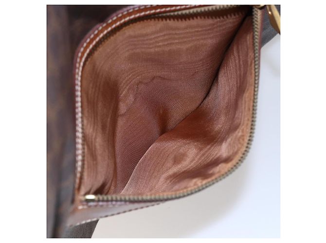 Céline Borsa tote in tela Macadam CELINE in pelle PVC marrone oro Auth ep11356 D'oro - vista 11