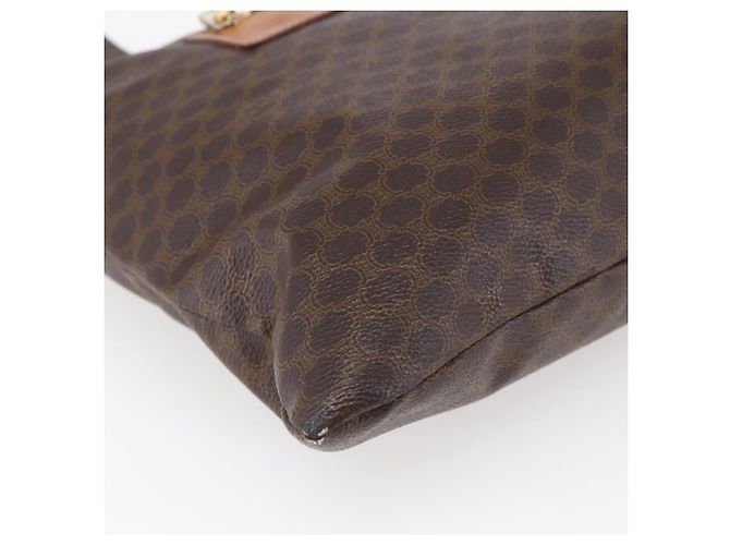 Céline Borsa tote in tela Macadam CELINE in pelle PVC marrone oro Auth ep11356 D'oro - vista 14