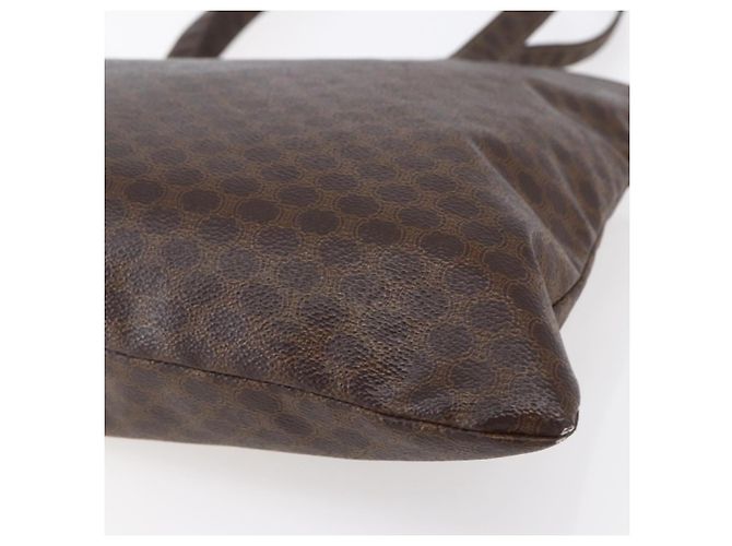 Céline Borsa tote in tela Macadam CELINE in pelle PVC marrone oro Auth ep11356 D'oro - vista 15