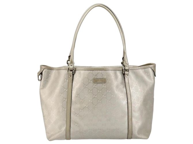 Borsa tote GG Implementation Gucci Argento 197953 Auth 146864 - vista 13