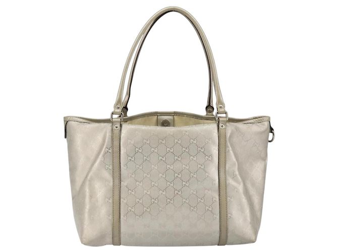 Borsa tote GG Implementation Gucci Argento 197953 Auth 146864 - vista 2