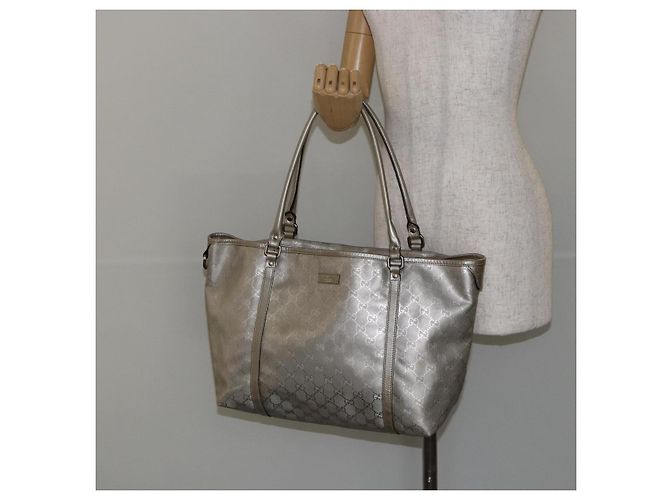 Borsa tote GG Implementation Gucci Argento 197953 Auth 146864 - vista 22