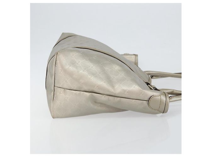Borsa tote GG Implementation Gucci Argento 197953 Auth 146864 - vista 3