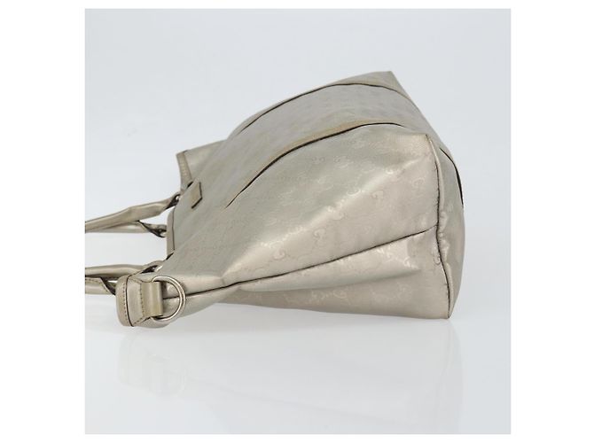 Borsa tote GG Implementation Gucci Argento 197953 Auth 146864 - vista 4