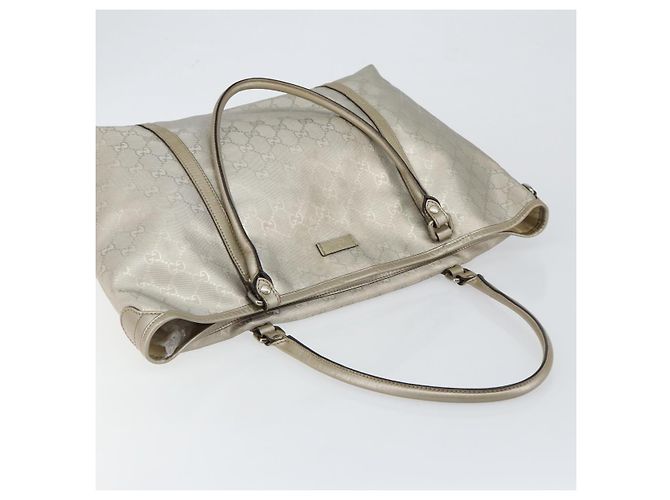 Borsa tote GG Implementation Gucci Argento 197953 Auth 146864 - vista 6
