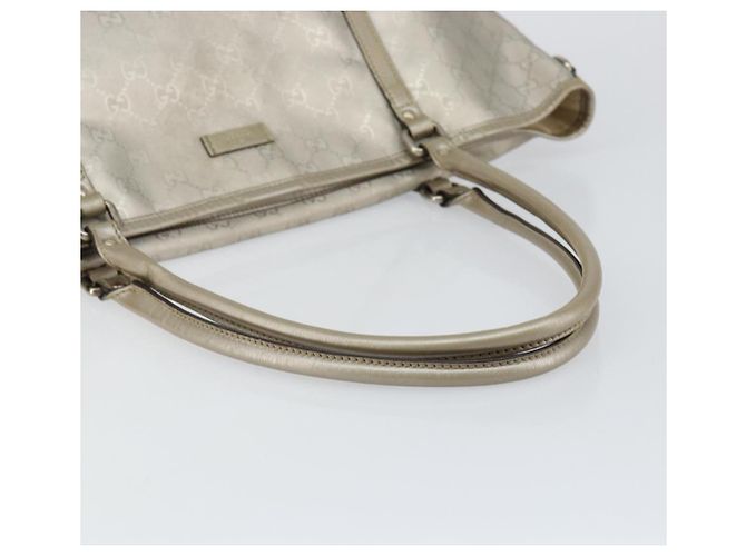 Borsa tote GG Implementation Gucci Argento 197953 Auth 146864 - vista 7