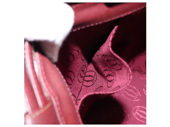 Cartier Borsa a Spalla Must Line in Pelle Bordeaux Auth ki6052 Bordò - vista 21