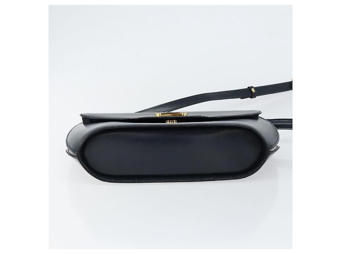 Bally Borsa a Spalla in Pelle Blu Navy Oro Auth BA7814 D'oro - vista 5
