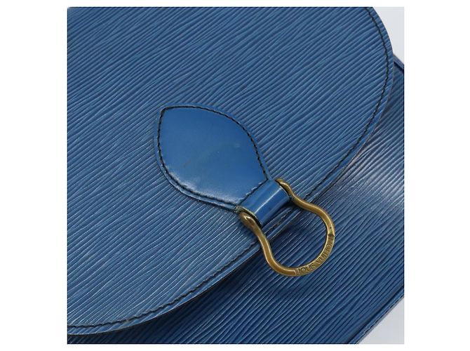 LOUIS VUITTON Borsa a Spalla Epi Saint Cloud GM Blu Toledo M52195 LV Auth BA7651 - vista 19