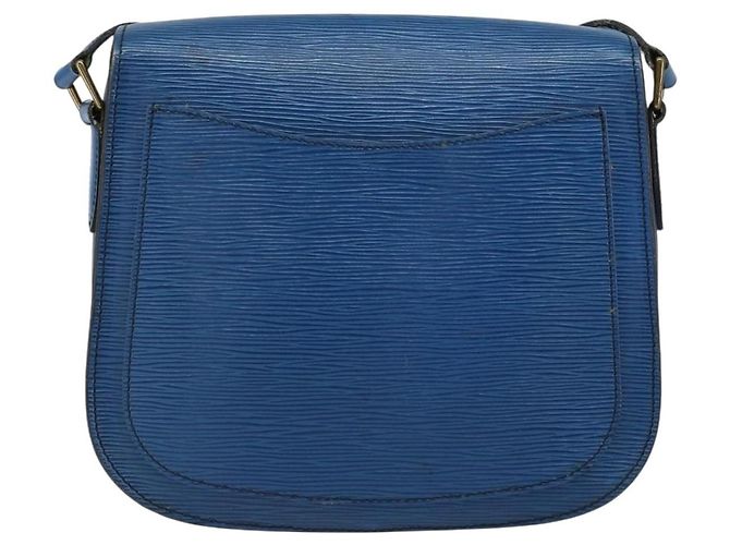 LOUIS VUITTON Borsa a Spalla Epi Saint Cloud GM Blu Toledo M52195 LV Auth BA7651 - vista 2