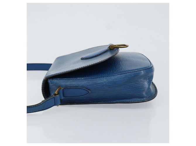 LOUIS VUITTON Borsa a Spalla Epi Saint Cloud GM Blu Toledo M52195 LV Auth BA7651 - vista 4