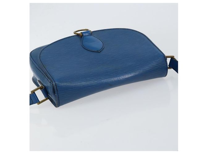 LOUIS VUITTON Borsa a Spalla Epi Saint Cloud GM Blu Toledo M52195 LV Auth BA7651 - vista 6