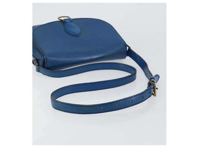 LOUIS VUITTON Borsa a Spalla Epi Saint Cloud GM Blu Toledo M52195 LV Auth BA7651 - vista 7