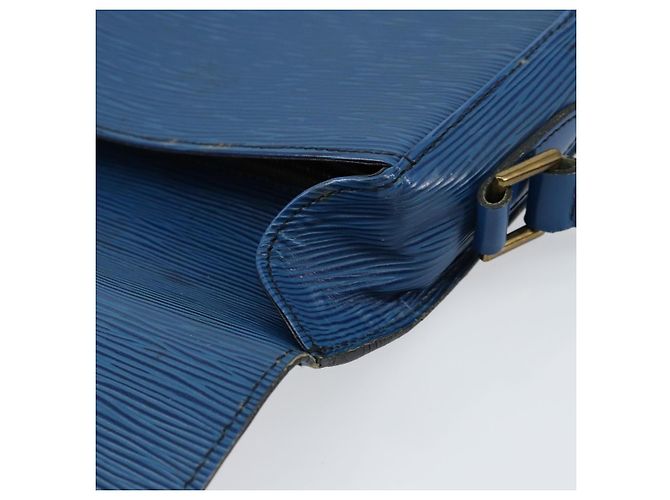 LOUIS VUITTON Borsa a Spalla Epi Saint Cloud GM Blu Toledo M52195 LV Auth BA7651 - vista 8