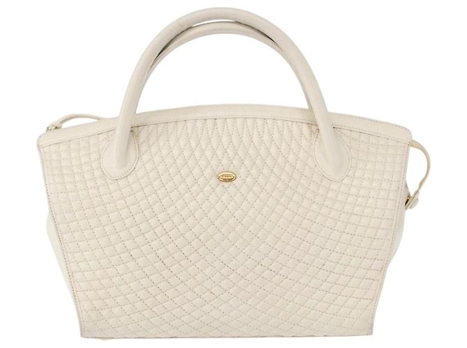 BALLY Borsa a mano in pelle bianca e oro Auth bs30959 Bianco D'oro - vista 13