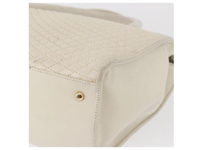 BALLY Borsa a mano in pelle bianca e oro Auth bs30959 Bianco D'oro - vista 16