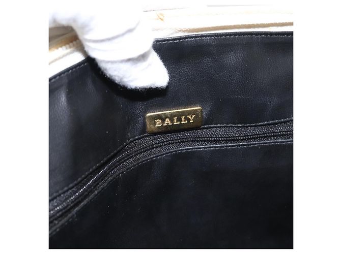 BALLY Borsa a mano in pelle bianca e oro Auth bs30959 Bianco D'oro - vista 18