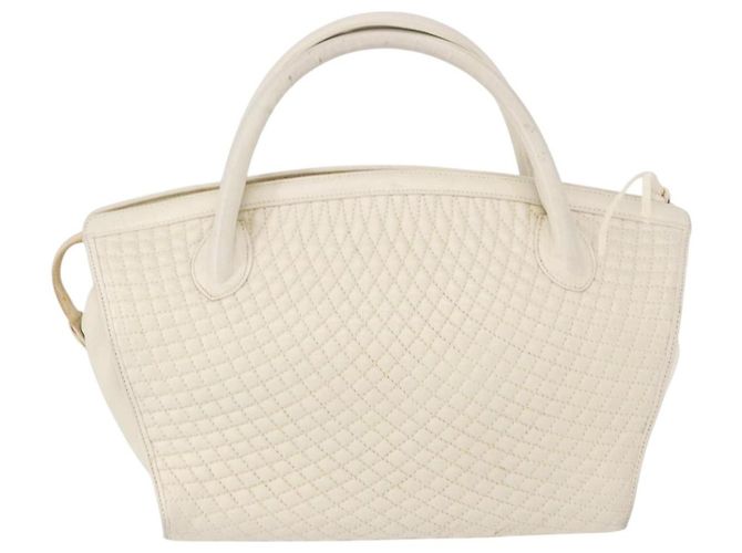 BALLY Borsa a mano in pelle bianca e oro Auth bs30959 Bianco D'oro - vista 2