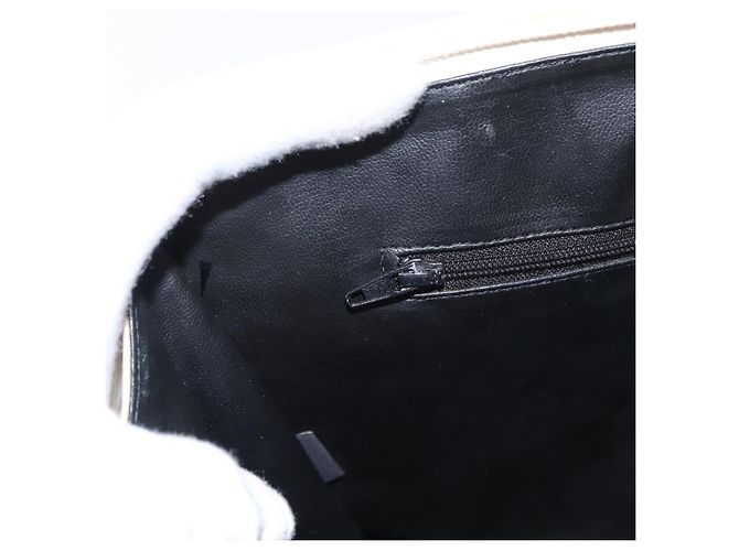 BALLY Borsa a mano in pelle bianca e oro Auth bs30959 Bianco D'oro - vista 21