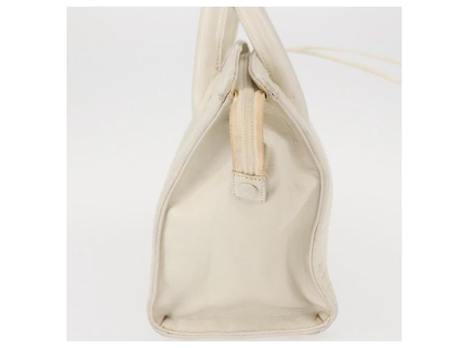 BALLY Borsa a mano in pelle bianca e oro Auth bs30959 Bianco D'oro - vista 3