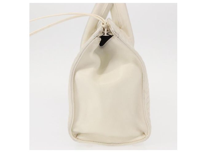 BALLY Borsa a mano in pelle bianca e oro Auth bs30959 Bianco D'oro - vista 4