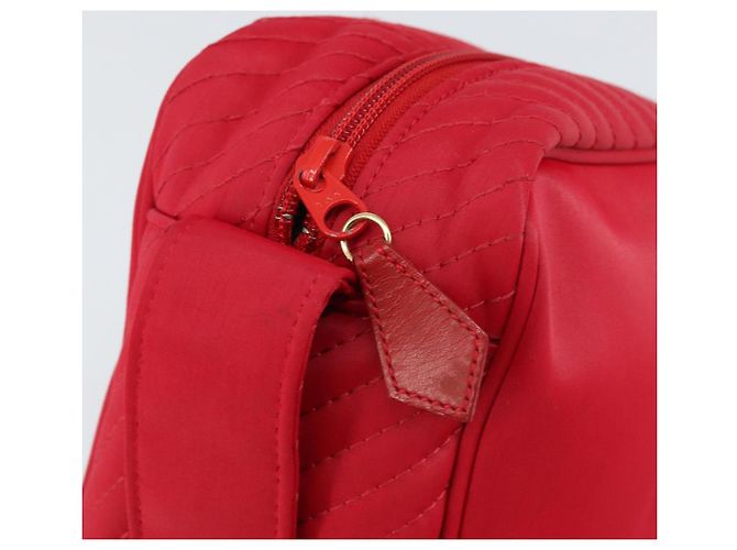 Borsa a Spalla in Nylon Rossa Auth bs31041 di SAINT LAURENT Rosso - vista 10