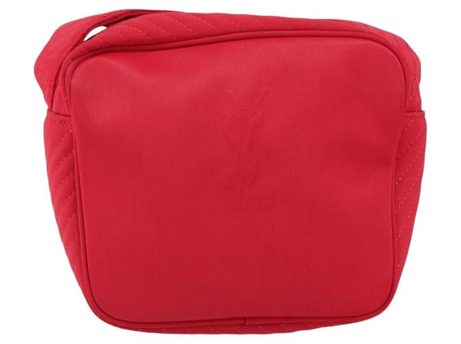 Borsa a Spalla in Nylon Rossa Auth bs31041 di SAINT LAURENT Rosso - vista 13