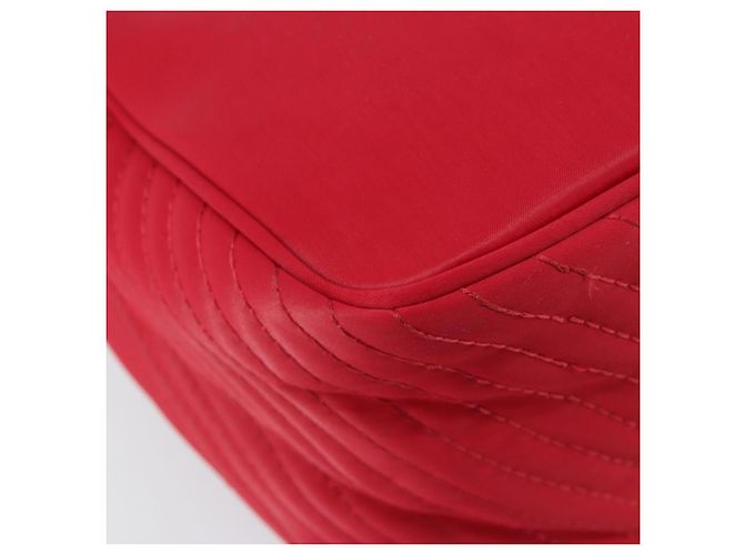 Borsa a Spalla in Nylon Rossa Auth bs31041 di SAINT LAURENT Rosso - vista 16