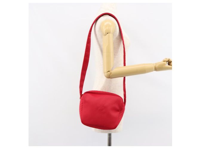 Borsa a Spalla in Nylon Rossa Auth bs31041 di SAINT LAURENT Rosso - vista 21